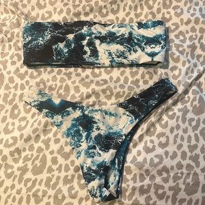 Ocean Bandeau and Cheeky Bottom Bikini
